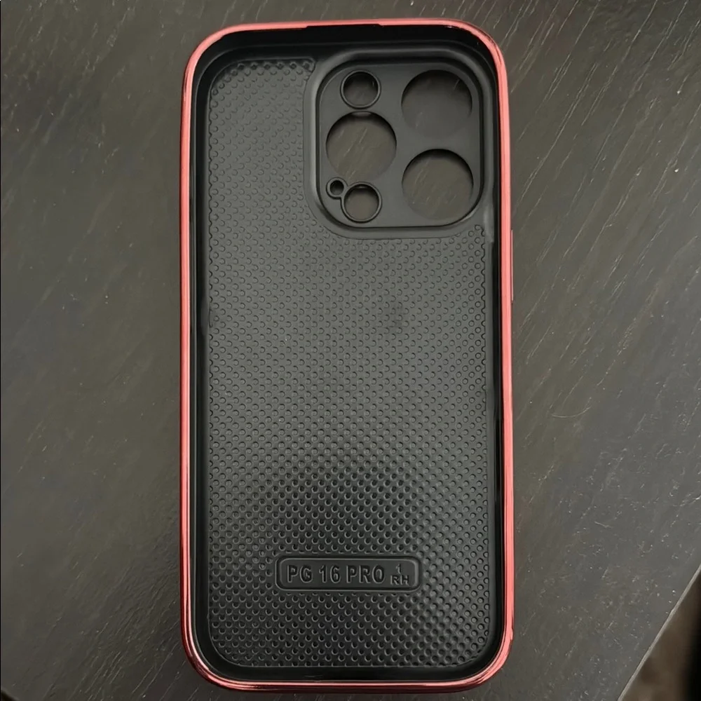 Red Glitter iPhone 16 pro Case